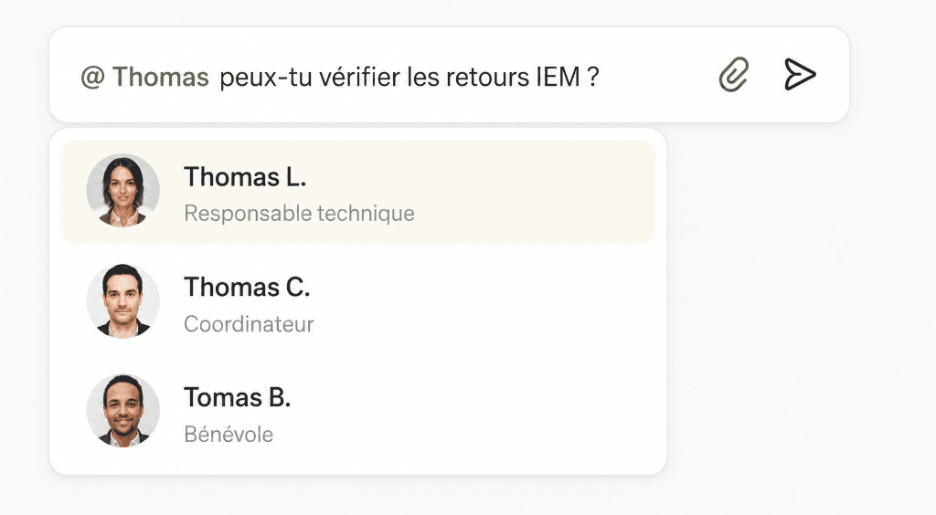 Collaboration Mentions Autocomplete